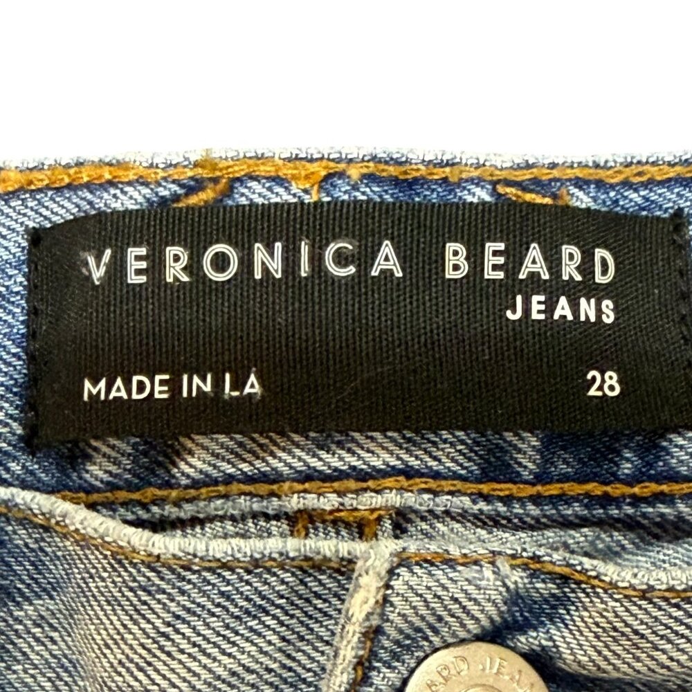 Veronica Beard Blake Classic Straight High Rise Tulum Wash Denim Jeans‎ Size 28 - Picture 5 of 8